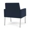 Lesro Mystic Lounge Reception Guest Chair, Silver, RF Blueberry Back, MD Ink Seat, RF Blueberry Arm Panels ML1101 - alternate 3